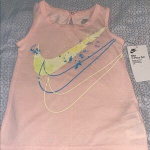 Nike Pink Tank Top with Logo